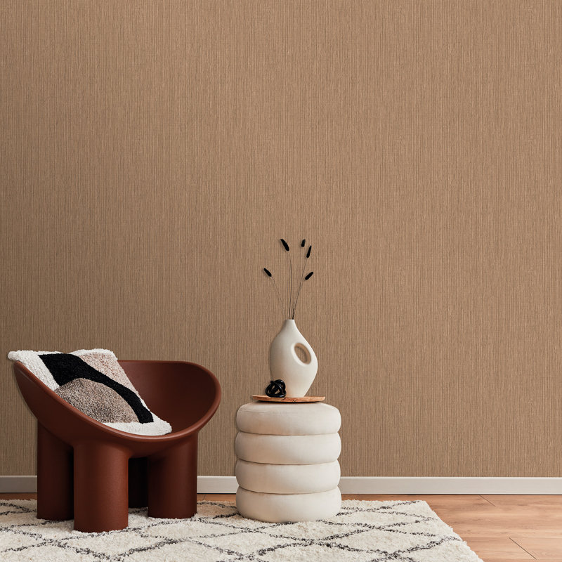 Papier peint texturé Sienna Strand, Châtaigne