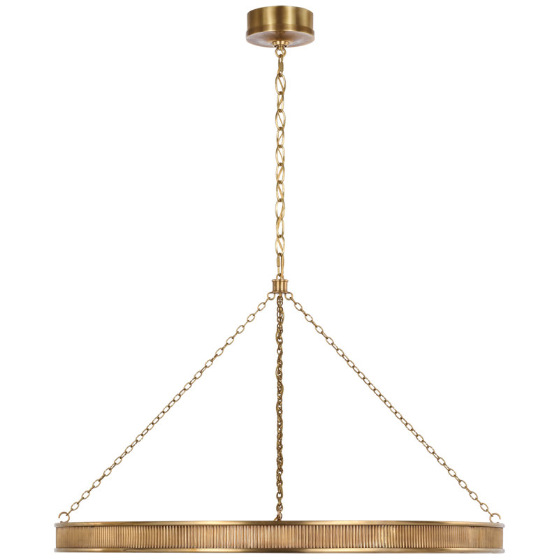 Menil 4 - Light LED Chandelier, Soft Brass