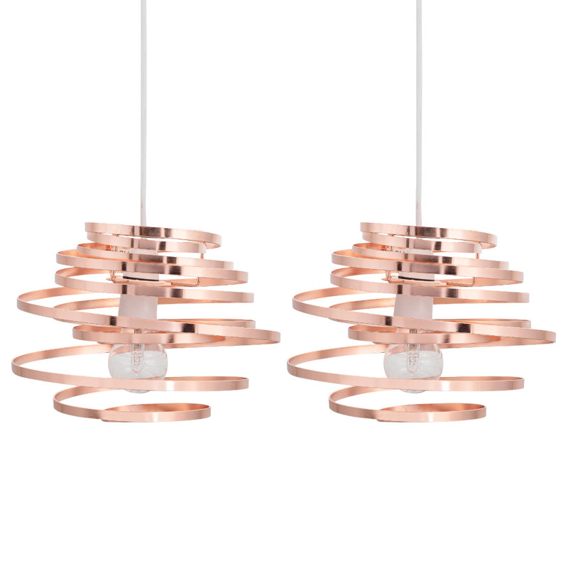 25cm H Metal Novelty Pendant Shade ( Uno ), Copper