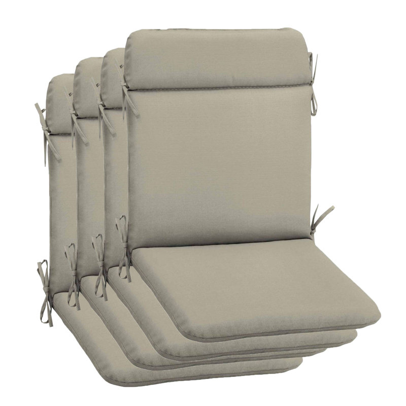 Coussin de siège / dossier d'extérieur 4 pièces Hokku Designs