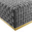 Florence 36.5'' Velvet Square Standard Ottoman-1227311708