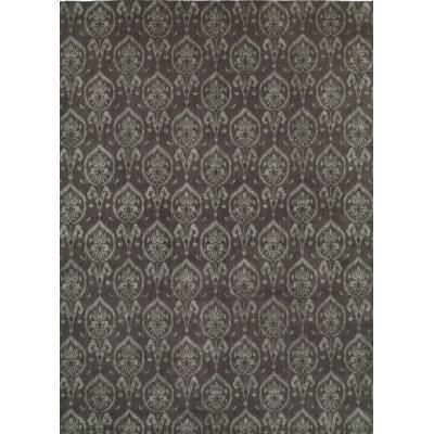 Ikat Area Rug in Gray