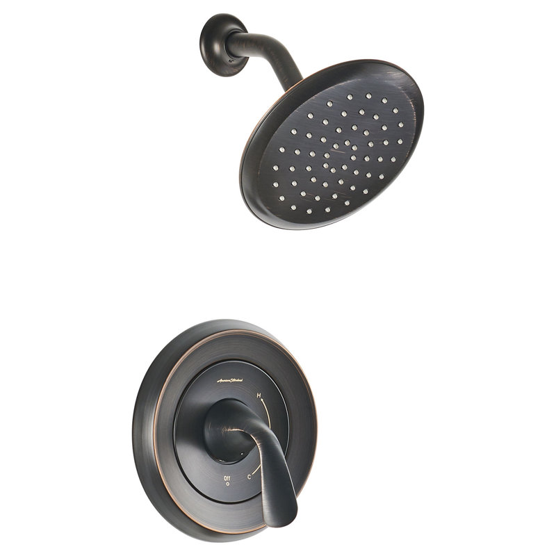 Robinet de douche thermostatique avec inverseur Fluent, Bronze héritage