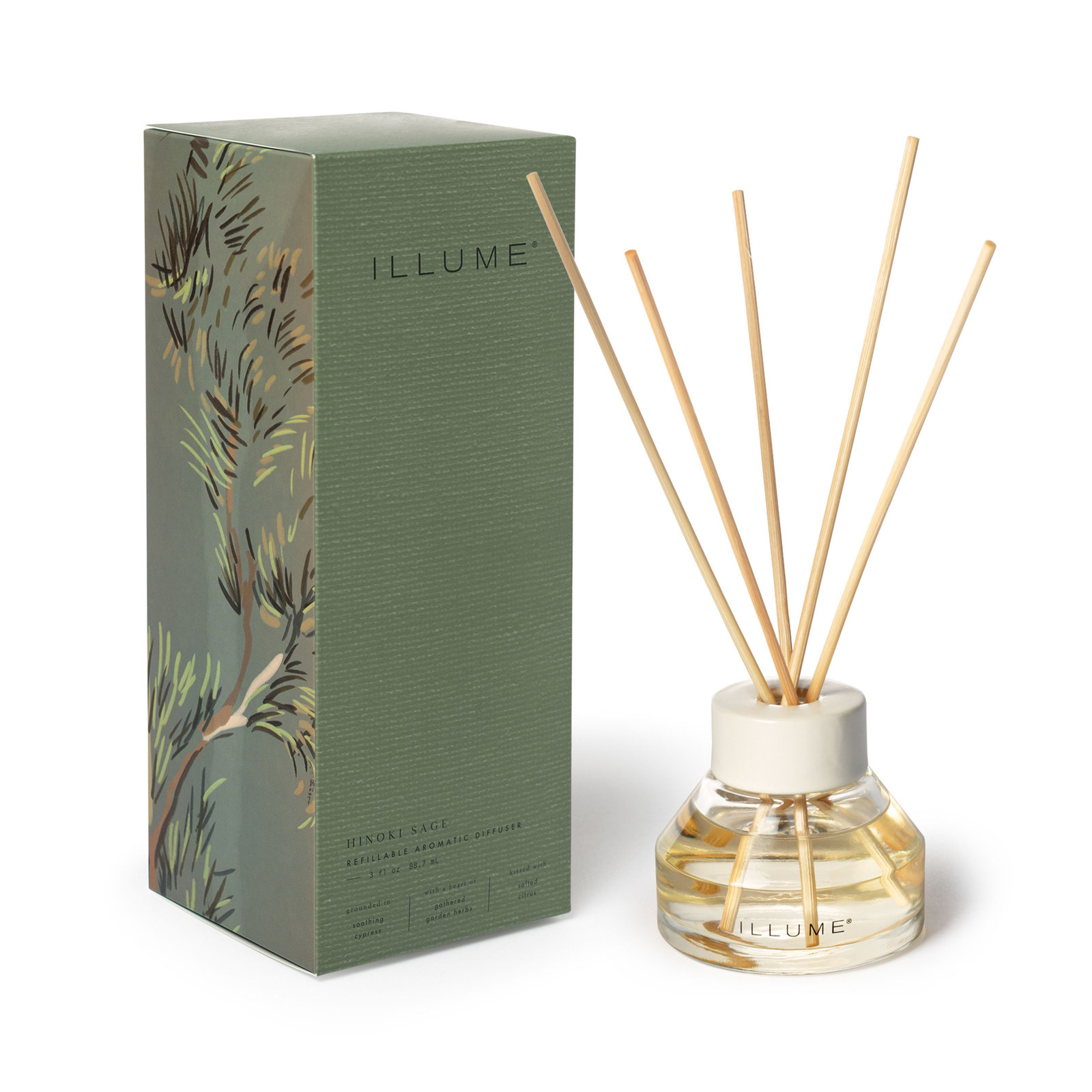 ILLUME Hinoki Sage Reed Diffuser