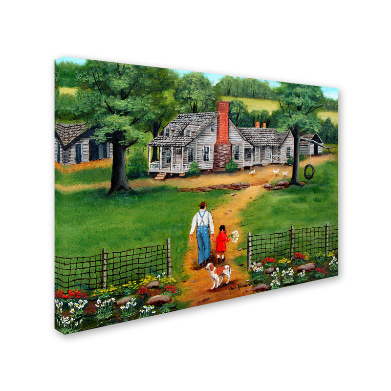 «Going To Grandpas» de Dugazon, reproduction sur toile tendue, H 14 po x l 19 po