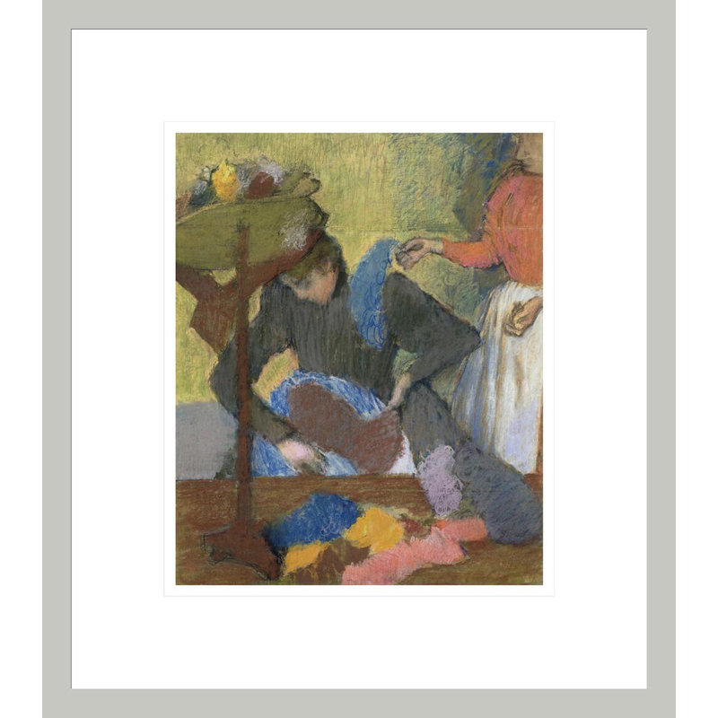 «At the Milliner's» par Edgar Degas, impression giclée encadrée, H 15,59 po x l 13,75 po
