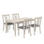 Ensemble de table de salle à manger 5 pièces en bois massif pour 4 personnes, ensemble de table coin-repas, avec table de cuisine et chaises rembourrées, ensemble de coin-repas peu encombrant, ensemble de chaises de table de cuisine-930738255