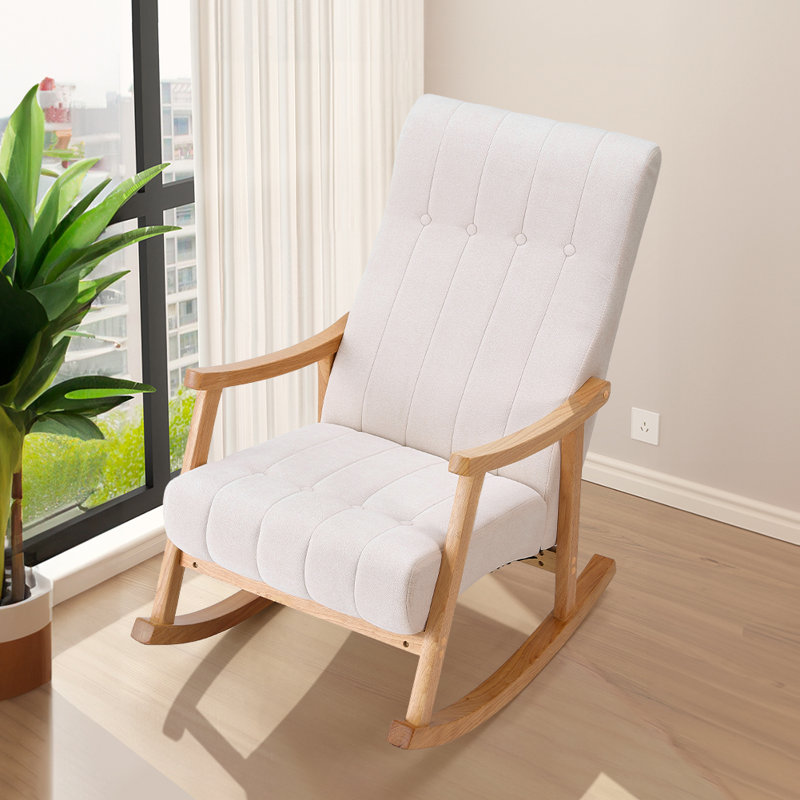 Maygen Rocking Chair, Beige