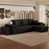 Chenille gris anthracite