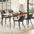 Dining Chair Set of 4 Soft Velvet Upholstered Kitchen Chairs with Metal Legs-1063796936