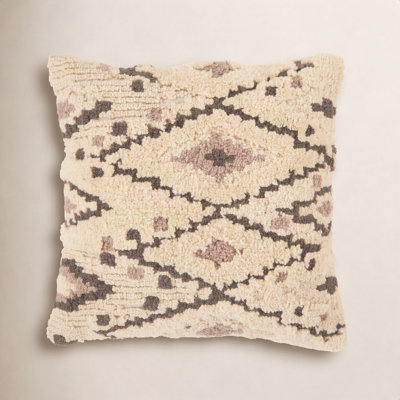 Soul Trek Embroidered Wool Throw Pillow