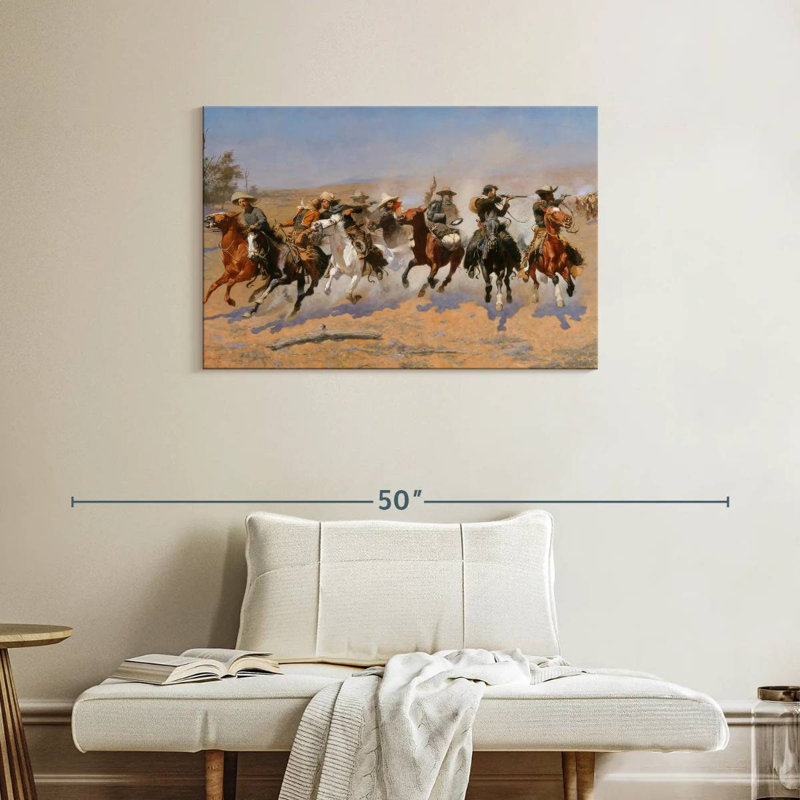 Lelar A Dash For The Timber, 24" H x 36" W