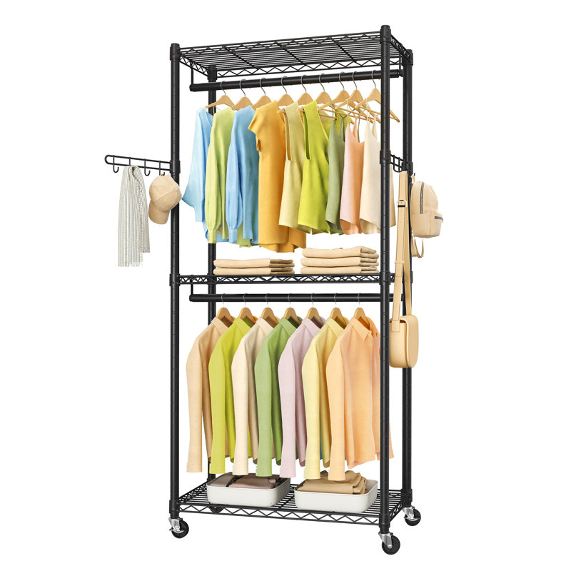 29.5-inch Wide Clothing Rack On Wheels