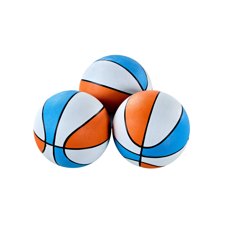 Ensemble de 3 ballons de basketball en caoutchouc de taille 3 de Hall of Games pour jeux de basketball intérieur et extérieur
