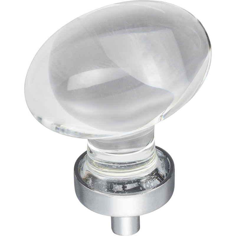Harlow Oval Knob, Polished Chrome