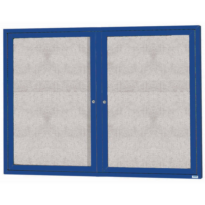 Tableau d'affichage mural extérieur pour l'extérieur, bleu, Deux, H 48 po x l 60 po