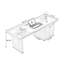 Bureau rectangulaire blanc et noyer clair-38879605-38879562