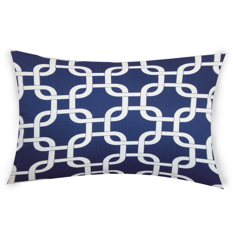  Housse et insert rectangulaires en coton, Bleu, 14 po x 48 po