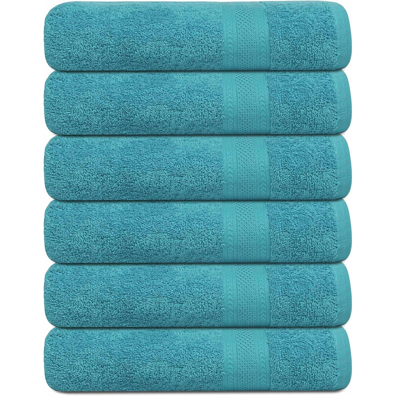 Juane Cotton Bath Towel, Teal
