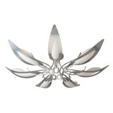 Parasol 7-Light Semi-Flush - Sterling