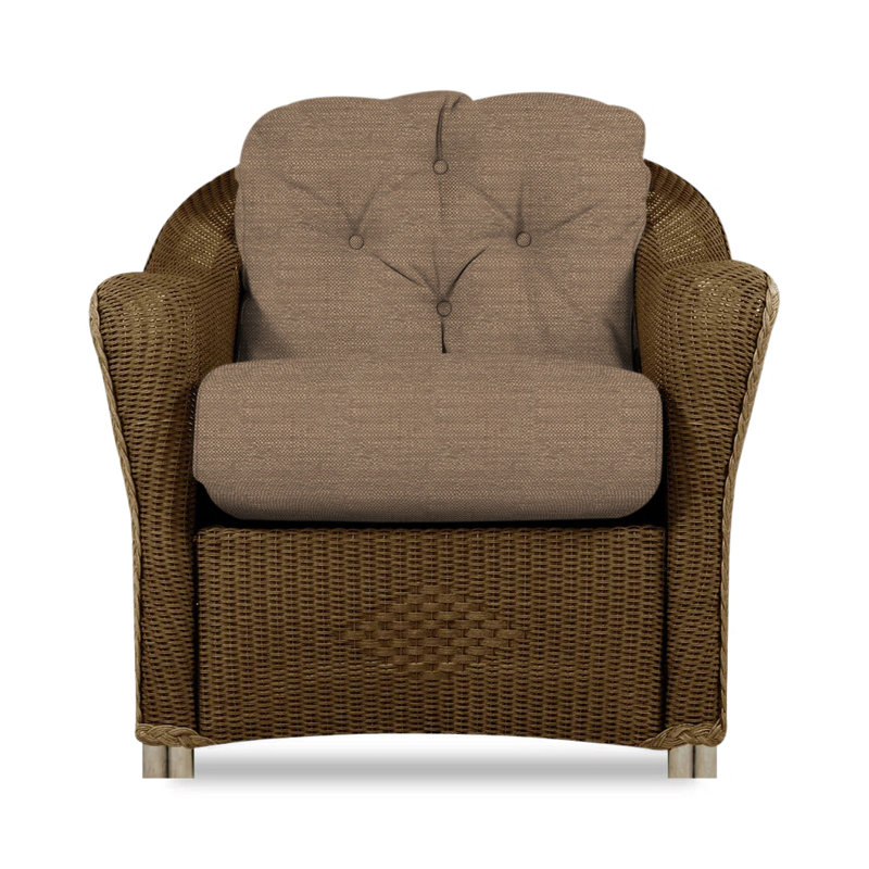 Reflections Outdoor Lounge Chair, Bark, Rollo Linen