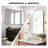 30X40 Inch Silver Metal Framed Rectangular Rectangular Bathrrom Mirror For Wall.
