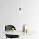 Hubbard Single Light Glass Dimmable Pendant