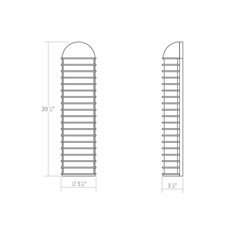Lighthouse Textured White 20.5" LED Wall Sconce with Dimmable Light