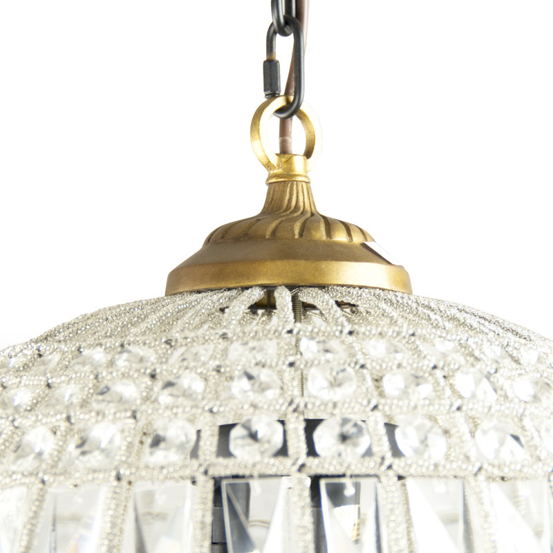 1 - Light Pendant, 14" H x 12.5" W x 12.5" D