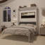 Grand lit escamotable de 65 po avec lit escamotable et armoire murale pliable 65 po-2061922891