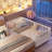 Wood Platform Bed with Rails-111912651-111912650