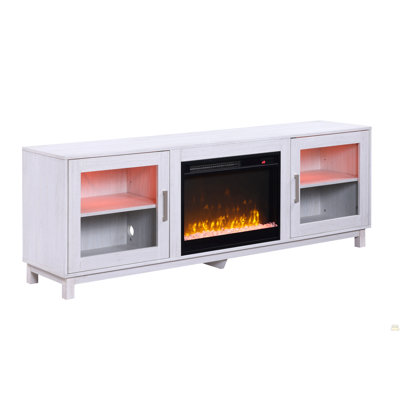 70" TV Stand Console With Fireplace, Heater