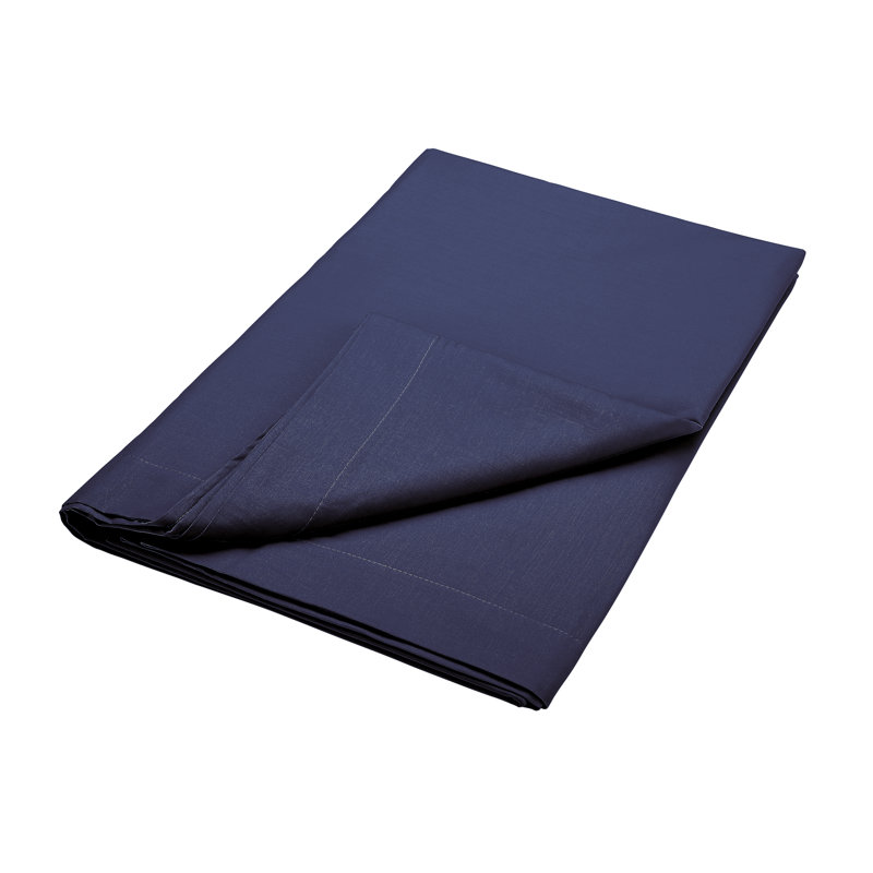 Pima 200 Thread Count 100% Cotton Percale Flat Sheet, Super King (6'), Green