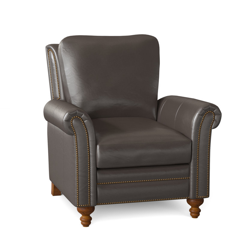 Richardson Recliner, Aline Fumo Genuine Leather, New Classiques, French Natural