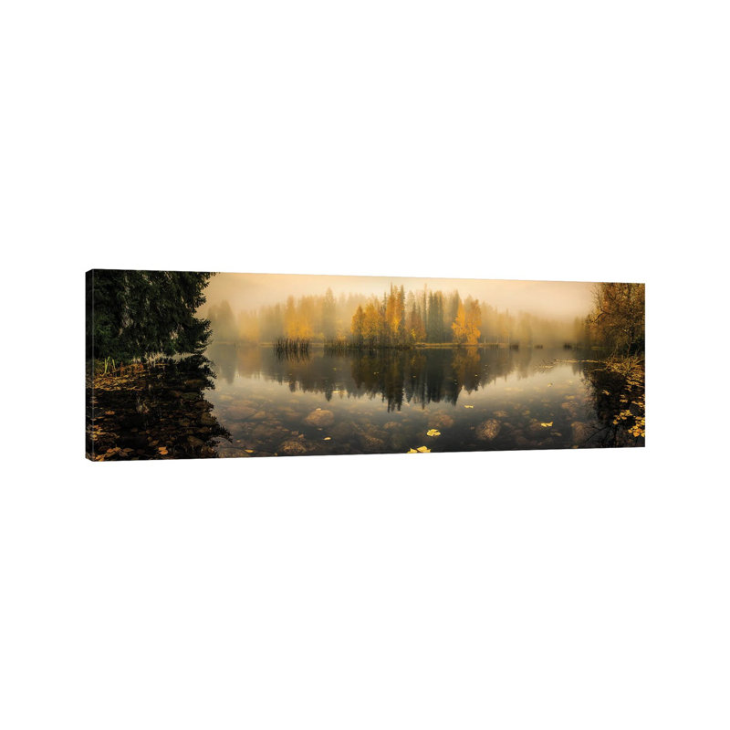 Transparent Mirror by Lauri Lohi - Wrapped Canvas Panoramic Print, 30.48 cm H x 91.44 cm W x 1.91 cm D