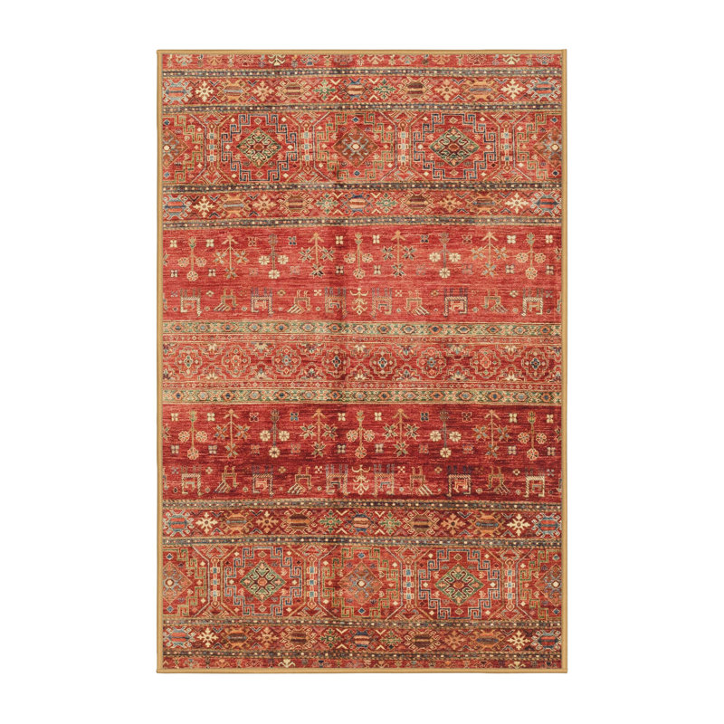 Tapis abstrait moderne 3728, Rectangle de 5 pi x 8 pi