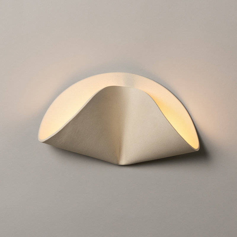 2 - Light Flush Mounted Sconce, Bone
