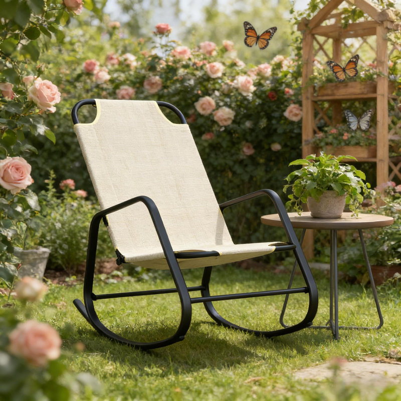 Chaise berçante d'extérieur - Siège de patio confortable et relaxant | Idée de cadeau