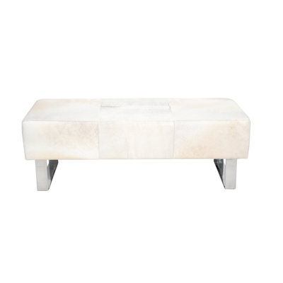 Banc de rangement en cuir