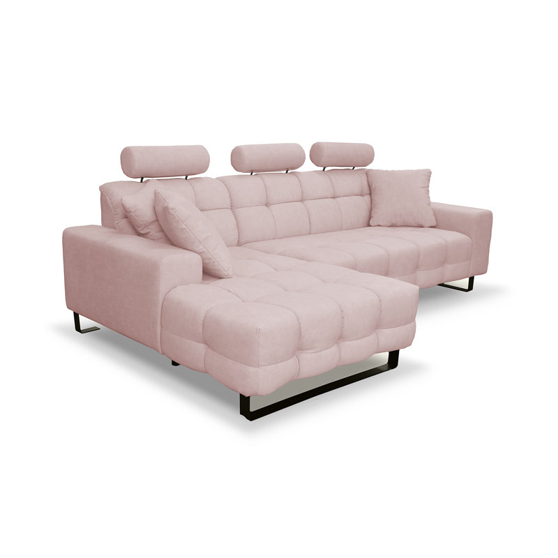 4 Seater Corner Sofa, Left Hand Facing, Blush