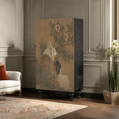 Garde-robe de chambre à coucher à portes doubles