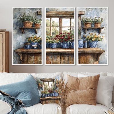 Ensemble de décorations murales Farm Pottery Earthy Color Simplicity IV - Boho Pottery