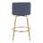 Toriano Swivel Upholstered Counter Stool with Metal Frame-94192317