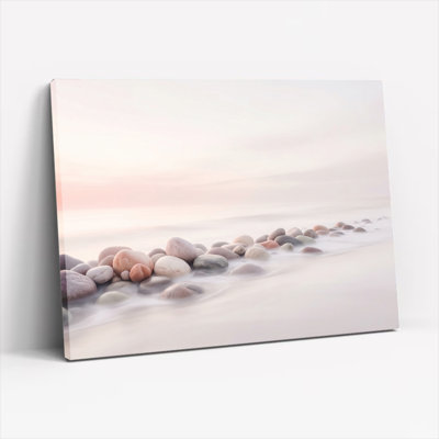 Soft Stones Canvas Wall Art Oil Painting Print Set Of 1