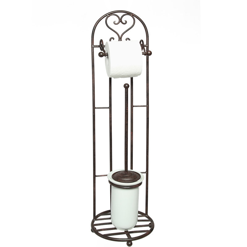 Free-Standing Toilet Brush Set