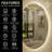 Wayfair Basics® UL Certified LED Anti-Fog Tempered Glass Round Bathroom/Vanity Mirror -1267459819