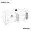 Buffet Modern Accent, portes en acrylique, autoportant - noir