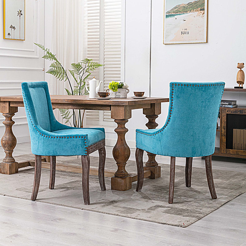 Ensemble de 2 chaises de salle à manger Ultra Side, Bleu