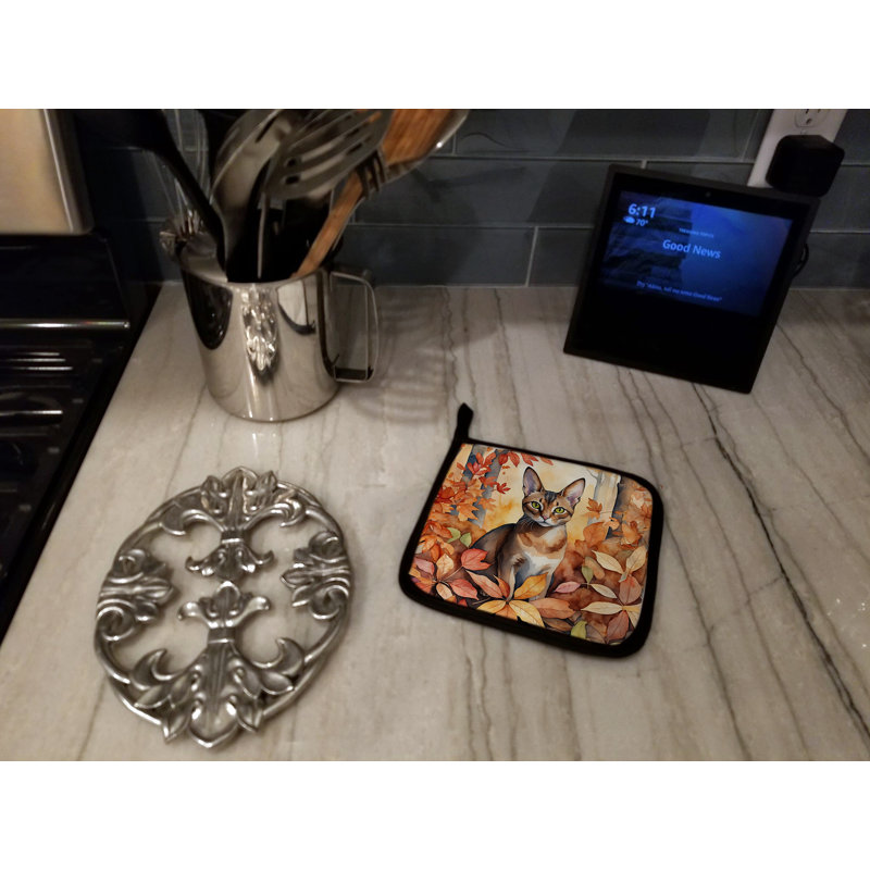 Paire de supports à casseroles abyssin