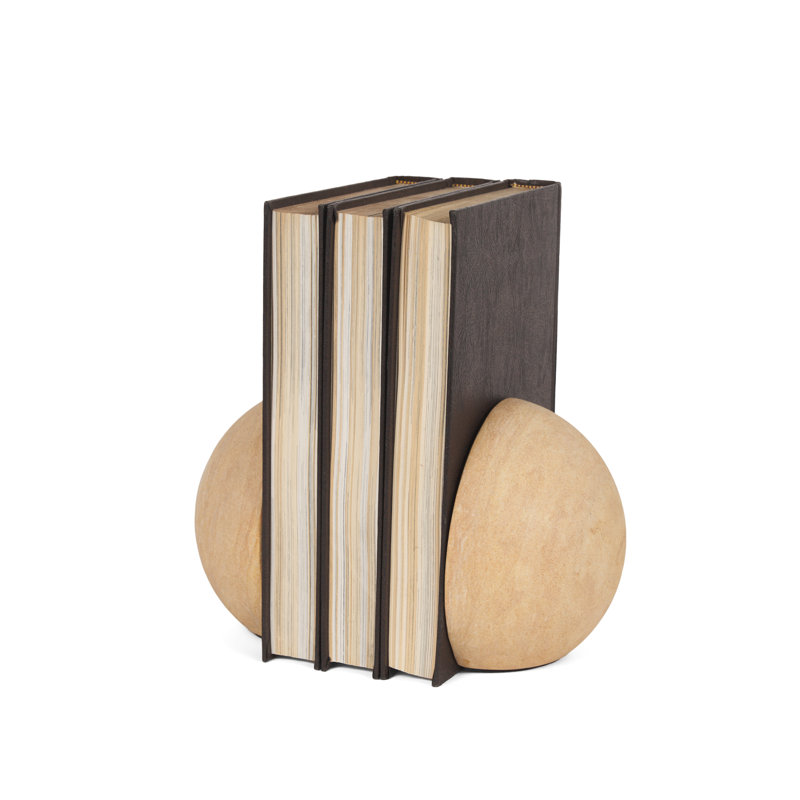 Modern & Contemporary Stone Non-Skid Bookends